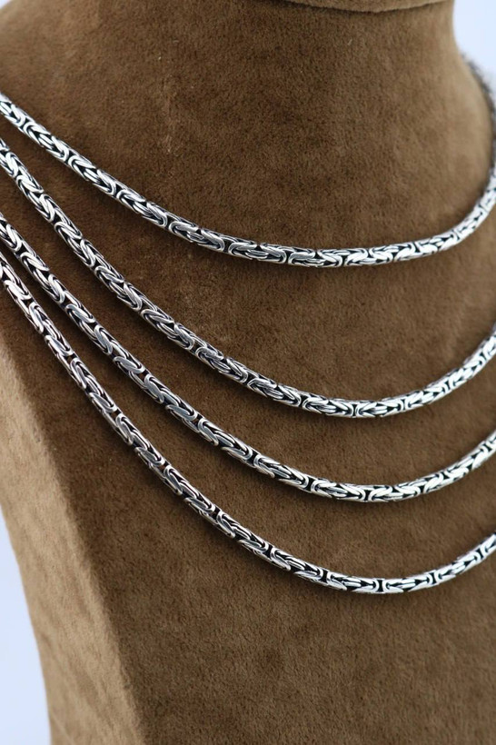 زنجیر نقره اسپرت کرال گرد