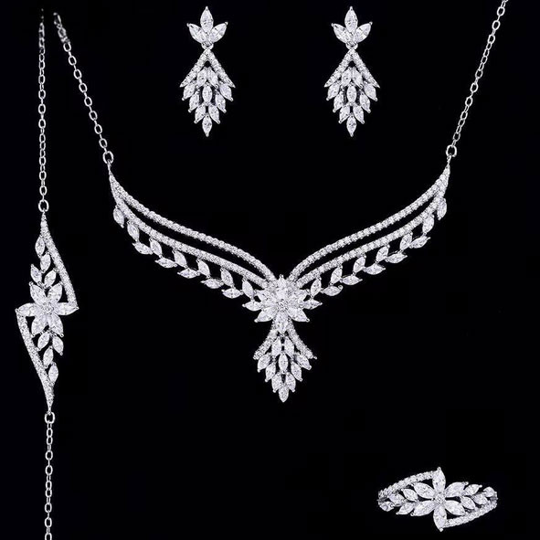 سرویس نقره زنانه طرح جواهری