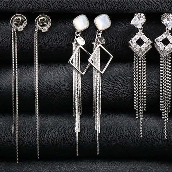 گوشواره نقره زنانه میخی