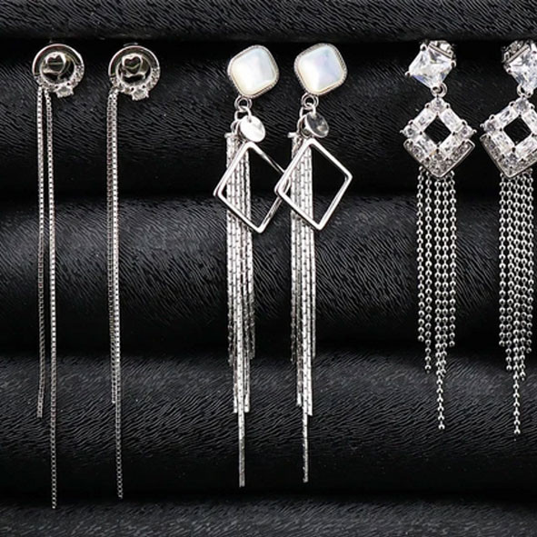 گوشواره نقره زنانه میخی