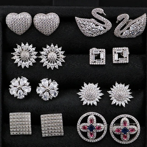 گوشواره نقره میخی زنانه