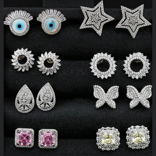 گوشواره نقره میخی زنانه