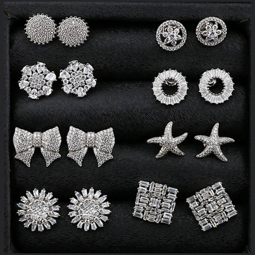 گوشواره نقره میخی زنانه