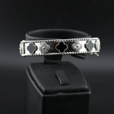 دستبند النگویی نقره ونکلیف زنانه