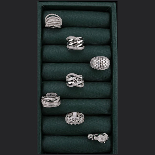 انگشتر نقره زنانه طرح جواهر