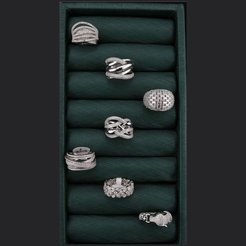 انگشتر نقره زنانه طرح جواهر